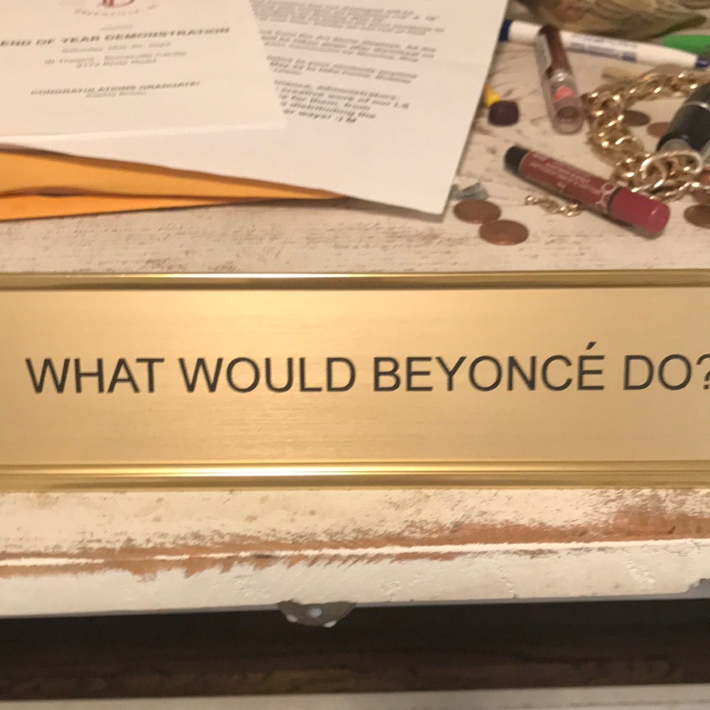 Fun desk sign